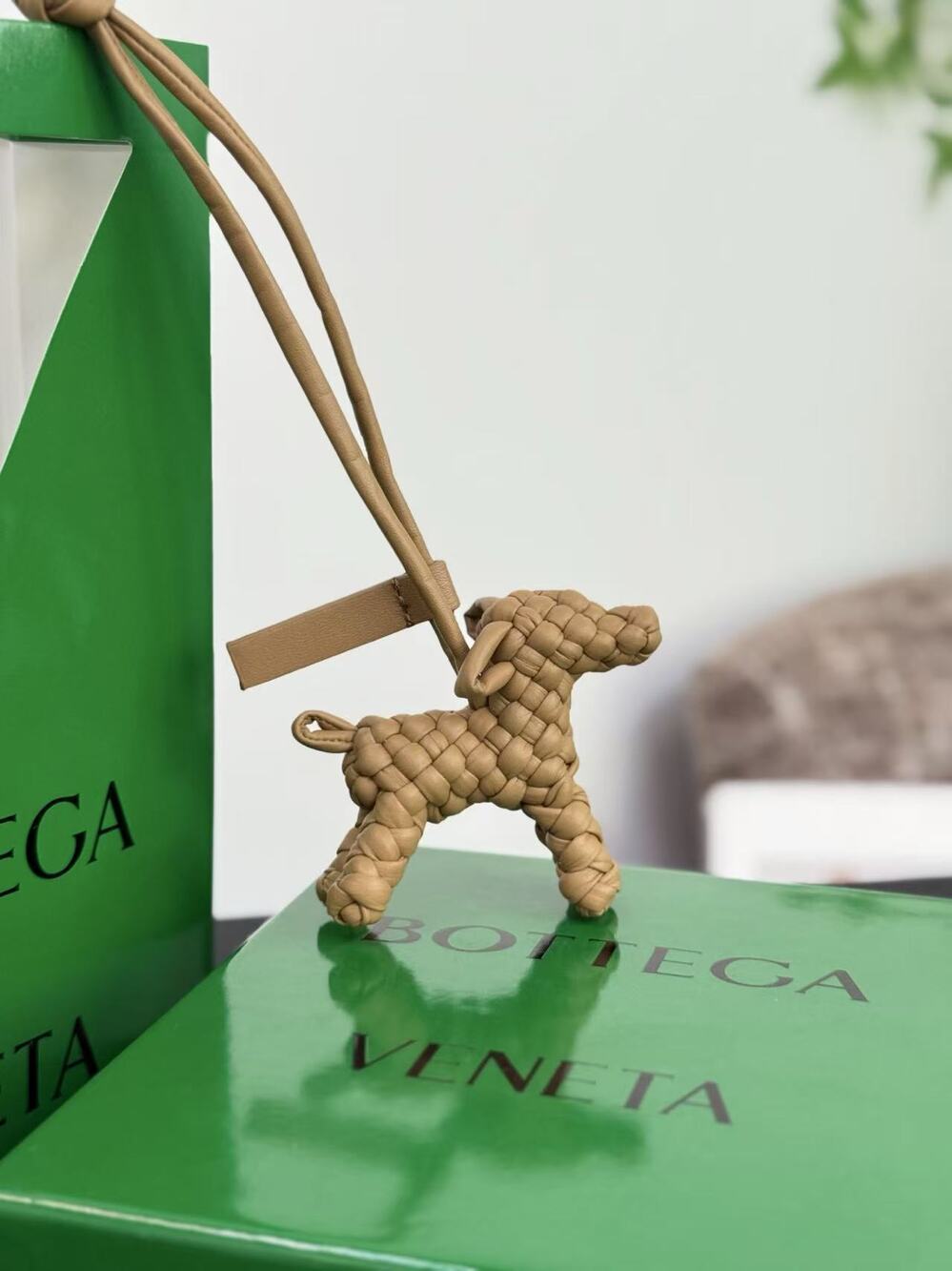 Bottega Veneta dog charm